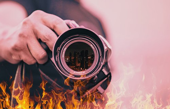 在拍攝宣傳片的時候，光線顯得尤其重要